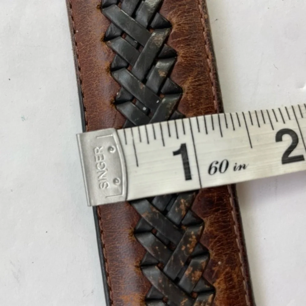 Columbia Men’s Leather Belt‎ Braided Woven Size 40